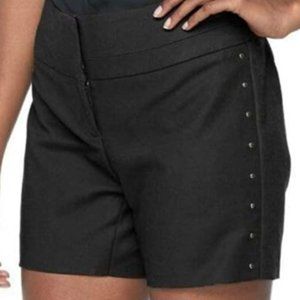 Apt. 9 Black Tie Gold Studded Dress Shorts